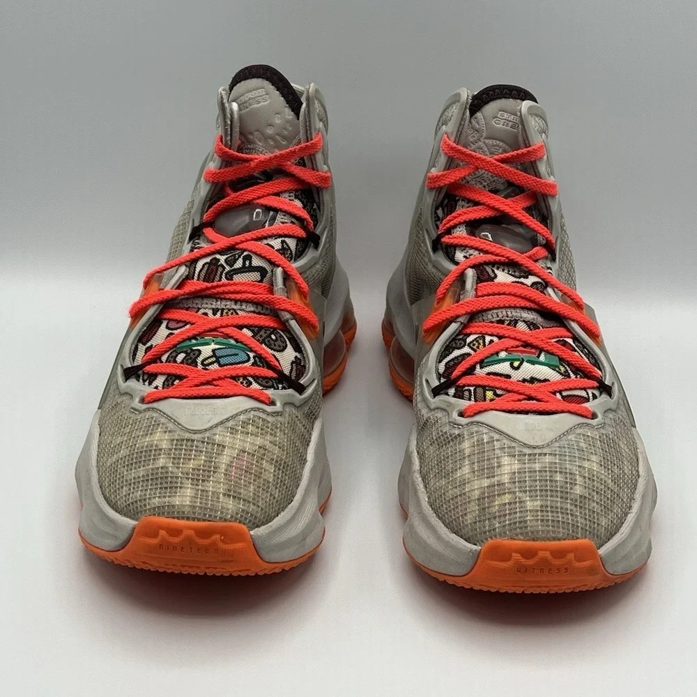2021 Nike LeBron 19 Mid Gray Basketball Shoes - Youth Size 6 Women's‎ Size 7.5